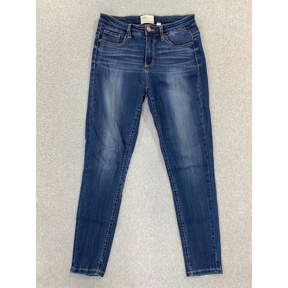 BKE Denim Stella High Rise Ankle Skinny Jeans Womens 27 (27x28.5) Stretch Blue